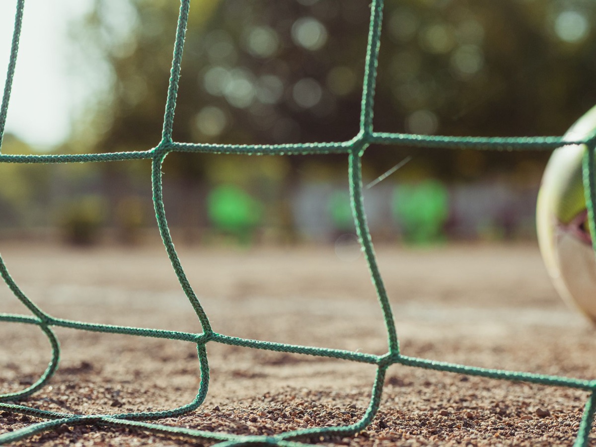 Voetbalbal huid textuur