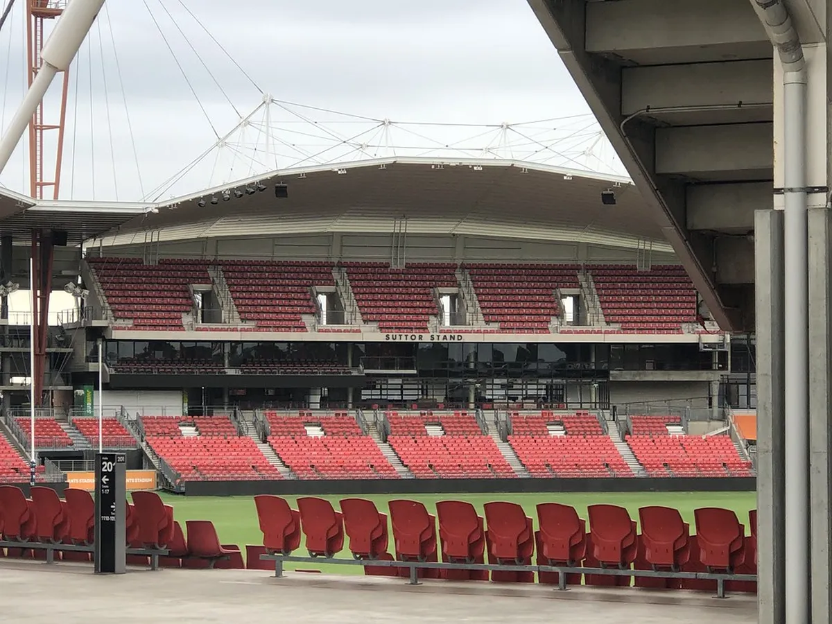 Empty stadium at Sydney Olympic Park