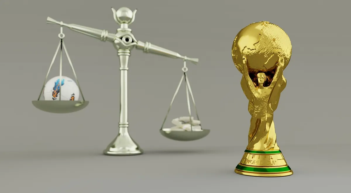 trophy, football, championship, tournament, ball, award, cup, sport, league, corruption, bribe, fifa, russia 2018, fifa 2018, gray football, gray cup, fifa, fif